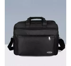Сумка чоловіча через плече чорна практичний дизайн, портфель, сумка для ноутбука