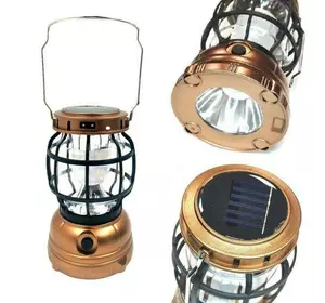 Ліхтар лампа для кемпінгу світлодіодний світильник ліхтар G88-1 акумуляторний із сонячною батареєю