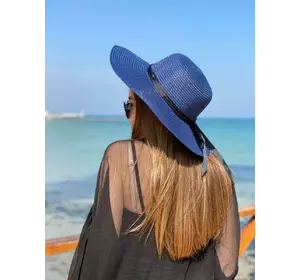 Літній капелюх для прогулянок і відпочинку на пляжі СИНЯЯ