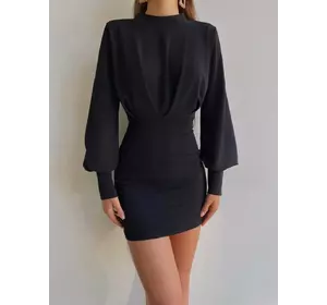 Плаття з відкритою спиною чорний
