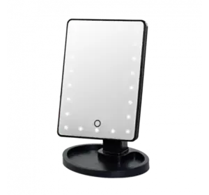 Дзеркало для макіяжу з підсвічуванням "Large LED Mirror" чорне