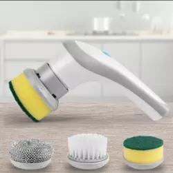 Щітка для миття посуду з насадками акумуляторна Electric Cleaning brush