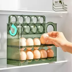 Полиця контейнер для яєць у холодильник. Лоток підставка для зберігання яєць на 30 шт.