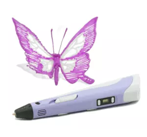 3Д ручка с LCD дисплеем Smart 3D pen-2 фиолетовая