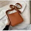 Женская сумка экокожа с одним отделением коричневый