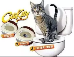 Туалет для кота Citi Kitty. Для приучения кошки к унитазу.