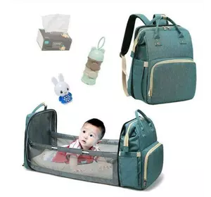 Сумка-рюкзак трансформер для мамы с кроваткой Diaper Bag