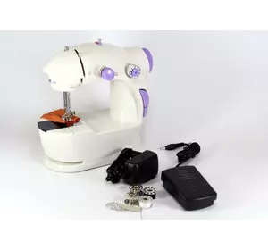 Портативная швейная машинка 4 в 1 с адаптером 220 и педалью