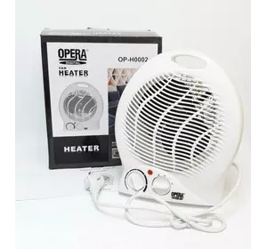 Электрический тепловентилятор обогреватель дуйчик Opera OP H2 2000 W Белый
