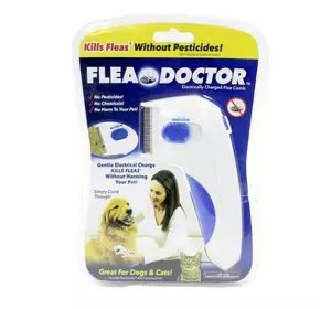 Электрическая расческа Flea Doctor от блох для собак и котов