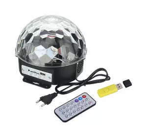 MP3 Диско-шар проектор LED Crystal Magic Ball Light  колонка БЕЗ БЛЮТУЗ
