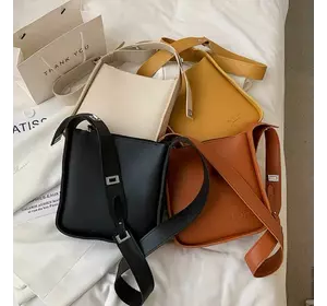 Женская сумка экокожа с одним отделением желтый