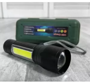 Компактный МИНИ ручной фонарик BL-511 на аккумуляторе в кейсе