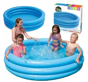 Детский надувной бассейн  «Синий кристалл» на  324 литра + ПОДАРОК