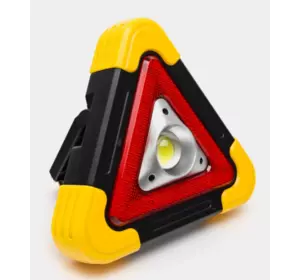 Аварийный знак светящийся с фонариком на аккумуляторе