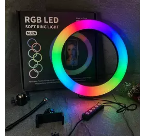 Кольцевая LED лампа для селфи MJ26 RGB